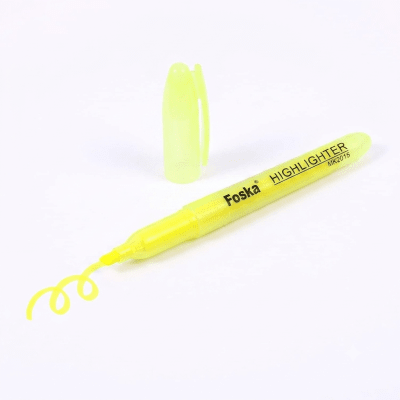 Destacador Lápiz Amarillo MK2015 FOSKA1