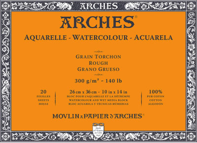 Block Encolado Arches Grano Grueso 26x36 cm