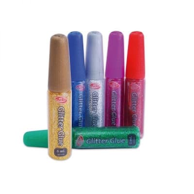 Glitter Glue 6ml c/u 6u (001) CREATIVE1