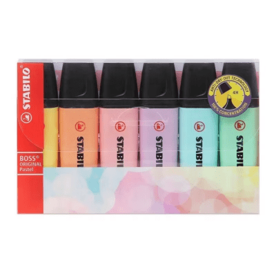 Destacador Pastel 6 und 70/6-2 Stabilo Boss