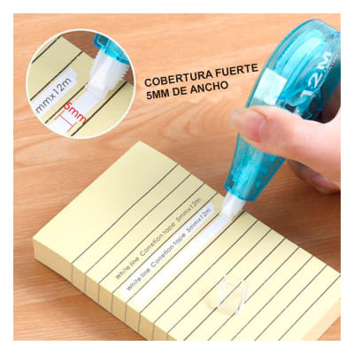 Cinta correctora escolar 12 metros Foska