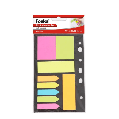 Juego de notas adhesivas 9 diseños