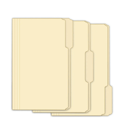 100 Carpetas Manila de papel