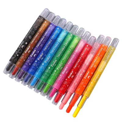 Crayón Retorcible 12 Colores SF2039 Foska