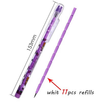 Lápiz grafito kawaii afilado