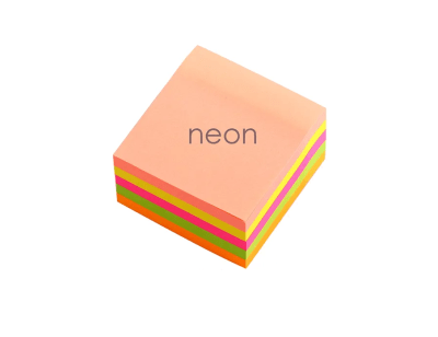 Memo Block Adhesivo Neón 400 Hojas Foska G3343