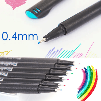 60 fineliner tiralineas de colores