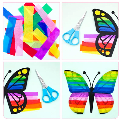 10 Papel volantín seda azul marino 50 x 75 cm