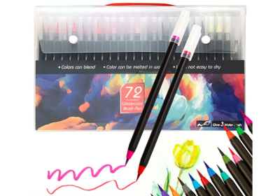 72 marcadores punta pincel acuarela water color1