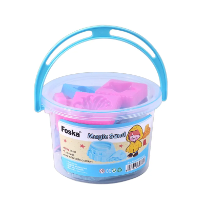 Arena Mágica Azul 500g con Moldes Foska1