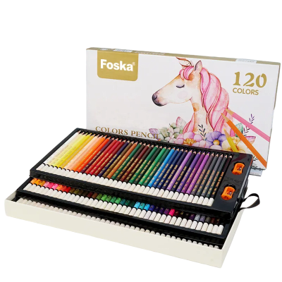 120 Lápices de colores de pintura al oleo3