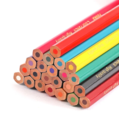 24 Lápices de colores en tubo calidad