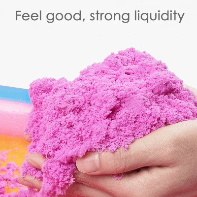 Arena mágica rosa + 13 piezas