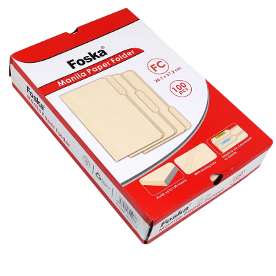 100 Carpetas Manila de papel