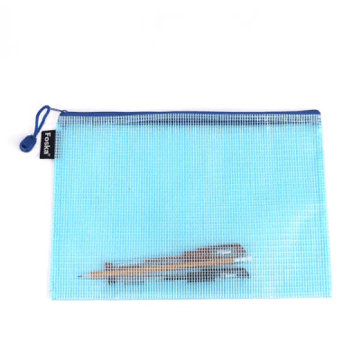 12 Bolsas con cierre de malla color