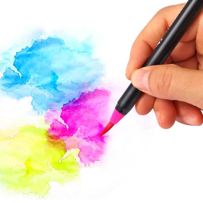 12 marcadores punta pincel acuarela water color