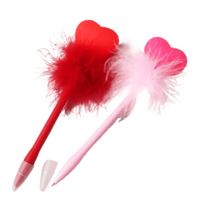 Bolígrafo lapicera de gel de corazón