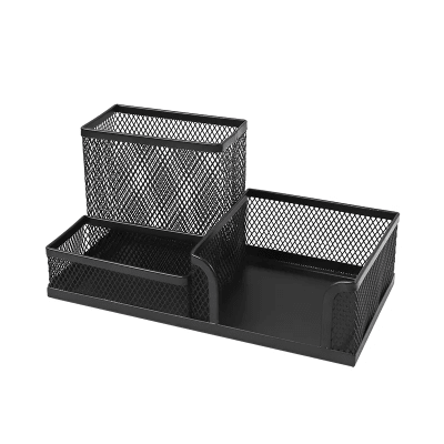 Organizador Oficina Conjunto Plateado 20x10x10 cm Foska