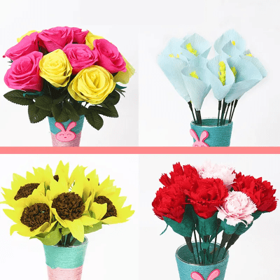 10 Papel crepé naranja 50 x 200 cm FOSKA