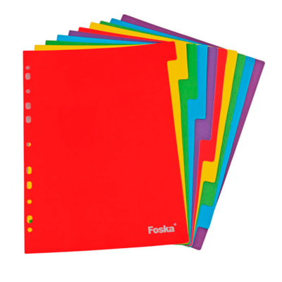 Separadores de papel A4 10 unidades Foska