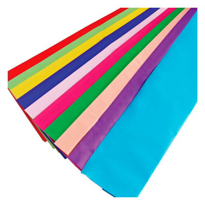 Papel volantin 10 colores 50 x 75 cm Foska