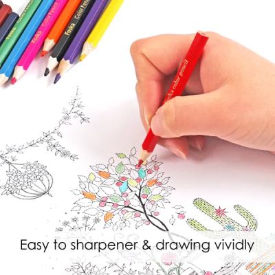 12 Lápices de colores hexagonales calidad