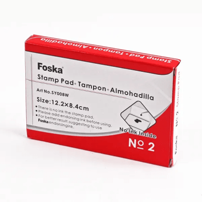 No.2 Almohadilla tampon sello sin tinta  12,2 x 8,4 cm