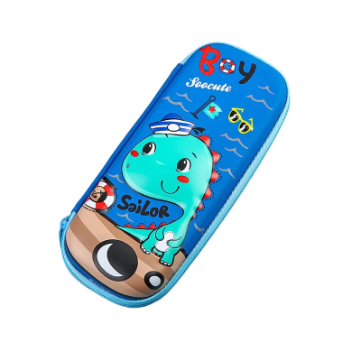 Estuche para lápices 3D niño dinosaurio3
