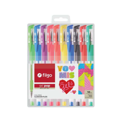 Set 10 Lápices Roller Gel Surtido1