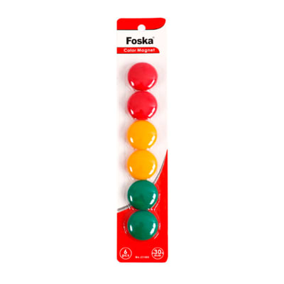 Set de 6 Imanes Escolares 30mm Foska2