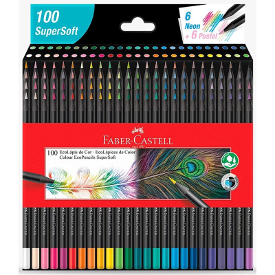 Lápices de colores Supersoft 100 und FABER CASTELL