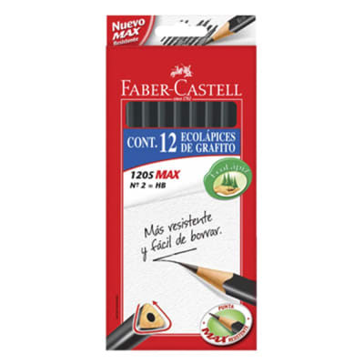 Lápiz Grafito Eco Triangular HB N°2 12 und Faber-Castell