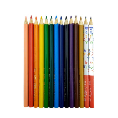 Lapices de colores Jumbo12 und + 2 grafito FABER CASTELL