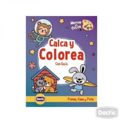Libro para Calcar y Colorear 24 diseños Dactic
