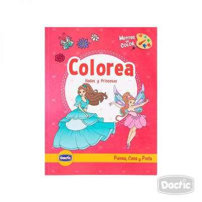 Libro para Colorear Hada y Princesa 50pág. (010) DACTIC1