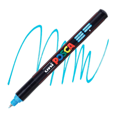 Marcador Acrílico Azul Claro PC-1MR 0.7mm Posca
