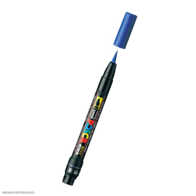 Marcador Acrílico Pincel Azul  PCF-350 Posca