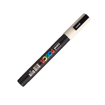 Marcador Acrílico Beige PC-3M Punta Fina Posca