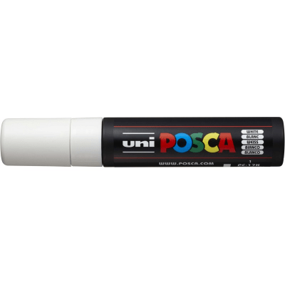 Marcador Acrílico Blanco PC-17K Punta Rectangular XXL Posca