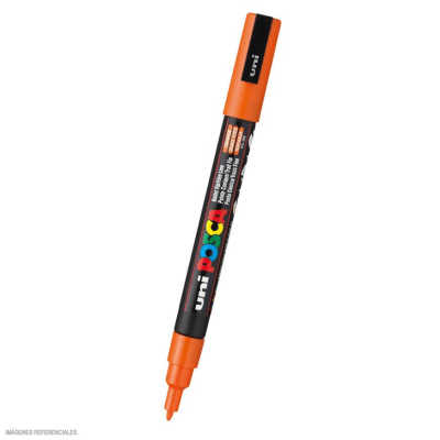 Marcador Acrílico Naranja PC-3M Punta Fina Posca