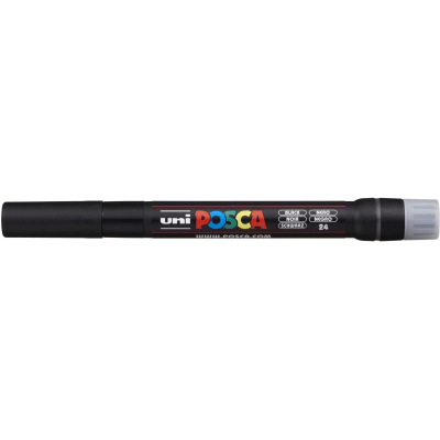 Marcador Acrílico Negro Punta Pincel PCF-350 Posca