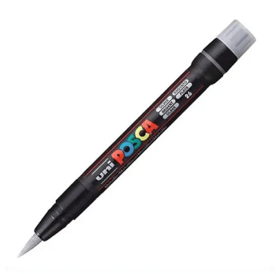 Marcador Acrílico Pincel Plata  PCF-350 Posca