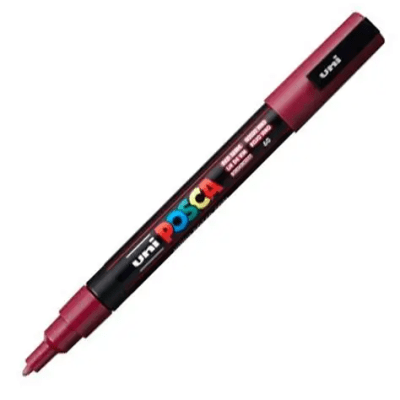 Marcador Acrílico Rojo Vino 3M 0.9-1.3mm Posca