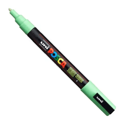 Marcador Acrílico Verde Claro PC-3M Punta Fina Posca