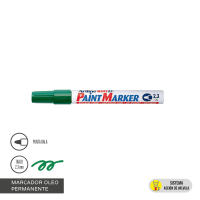 Marcador Oleo Paint Marker 400XF Verde Filgo