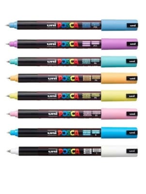 SET MARCADOR POSCA 1MR 8 COLORES PASTEL
