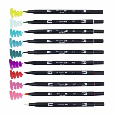 Set 10 Marcadores Tombow Dual Brush Tropical