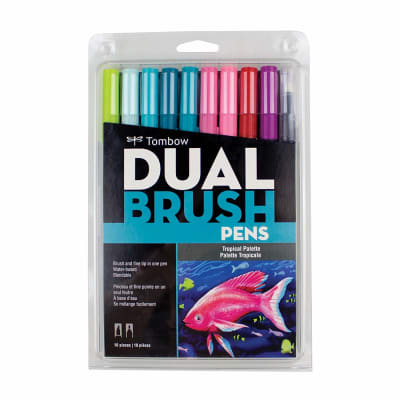 Set 10 Marcadores Tombow Dual Brush Tropical