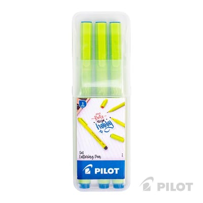 Set 3 Marcadores Lettering Azules
