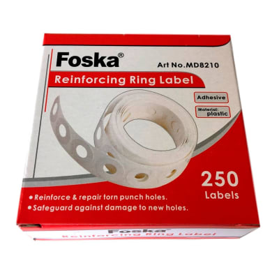 Refuerzo ojetes autoadhesivos 250 unidades Foska